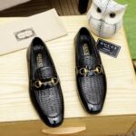 black shoes on table