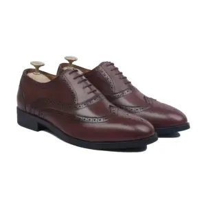 brown shoes pair